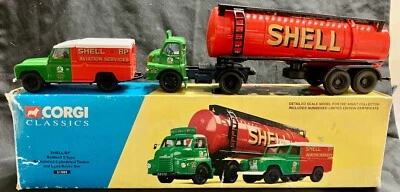 Corgi Classics 31005 Bedford S Type Artic & Cylindrical Tanker & Lwb Land Rover • £10