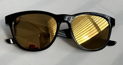 OAKLEY HOLBROOK Black Gloss Frame W/ 24k Gold Iridium AUTHENTIC • $69.99