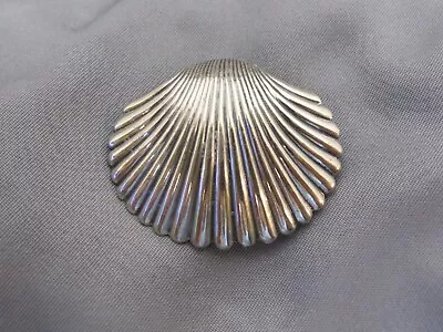 Vintage BEAU Sterling Small SCALLOP SHELL Pin-NR • $24.99