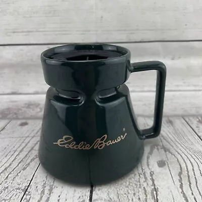 EDDIE BAUER Outdoor Outfitters Black Travel Coffee Mug W/ Nonskid Bottom And Lid • $13.80