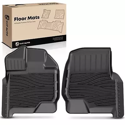 2Pcs Black Front Row Floor Mats For Ford F-150 2015-2023 SuperCrew SuperCab 4dr • $61.99