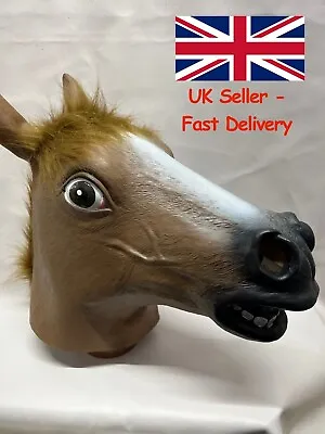 Horse Mask~Bojack Style~Harlem Shake~Rubber Panto Cosplay Overhead Head~New UK • £29.99