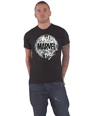 £9.95 • Buy Marvel Comics T Shirt Character Circle New Official Unisex Black XXL