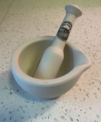 VTG Ceramic Mason Cash Mortar & Pestle Set Church Gresley England • $40