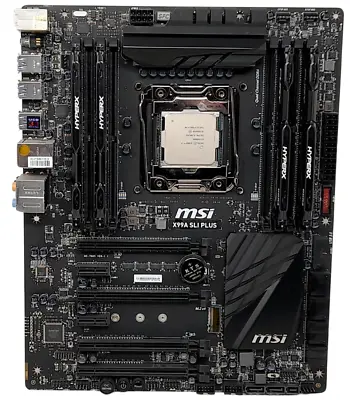 MSI X99A SLI PLUS I7-6900K 32GB Ram Socket 2011-3 Motherboard Bundle No Heatsink • £249.99