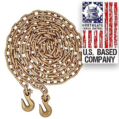 NCC Heavy Duty Tow Chain - 3/8  X 20 Ft  Grade 70 Chain 6600 Lbs. WLL • $72.99