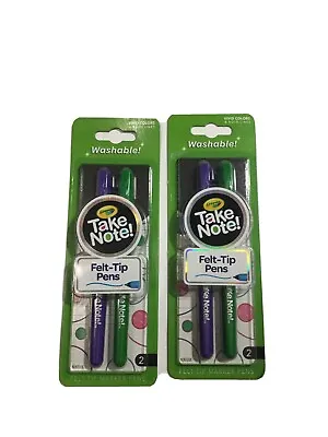 Crayola Take Note Felt Tip Pens Washable • £6.75