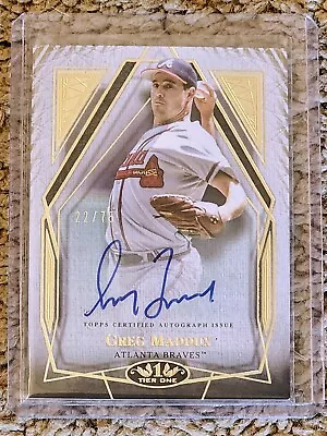 2022 Topps Tier One Greg Maddux On-card Auto Autograph 22/75 - Braves • $24.50