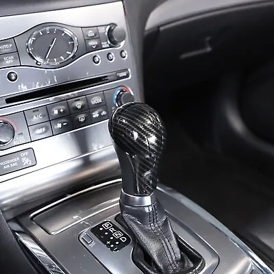 ABS Carbon Fiber Gear Shift Knob Trim Cover Fits Infiniti G25 G35 G37 2007-2013 • $29.99