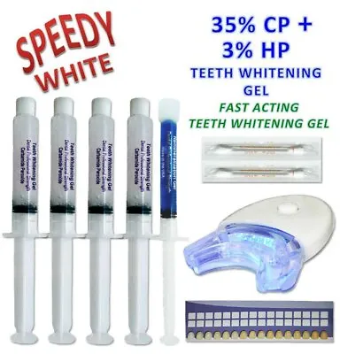$10.85 • Buy Laser Led Light Mouth Tray Teeth Whitening Dental Whitener Kit 35% CP 3% HP Gel