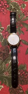 Qq Quartz Watch Ipg Water Resist Leather Band New Without Tags • $10