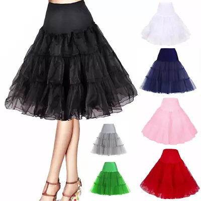 2023 Underskirt/50s Swing Vintage Petticoat/Fancy Net Skirt/Rockabilly Tutu/26  • £7.19