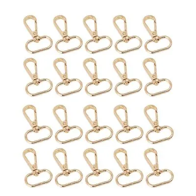 20x Metal Bag Clasps Lanyard Clips Hooks Swivel Lobster Clasp Keychain Snap 25mm • £5.39