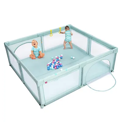 Baby Playpen Large Safety Play Yard Indoor & Outdoor Kids Activity Center • £63.95