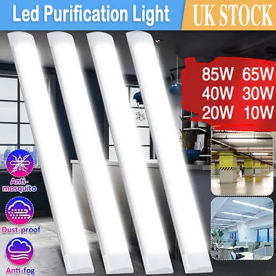 LED Batten Light Garage Lights 3FT 4FT 5FT Tube Lights Ceiling Lamp For Office • £8.99