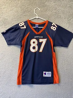 VTG 90s Denver Broncos McCaffrey Jersey M 10/12 Football Champion SIGNED! /59-32 • $113