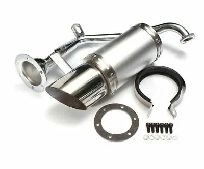 $41.99 • Buy Short Performance Exhaust Muffler System Assembly For GY6 150cc Scooter Chrome