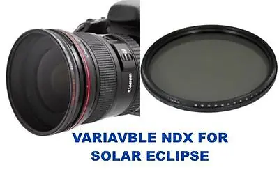 77mm Hd 32k Ndx Filter For Solar Eclipse For Nikon P1000  Free @ Day Shipping • $61.88