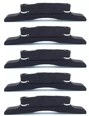 5x Mandolin Bridge Ebony Adjustable Black Luthier Nut Saddle • $30.99