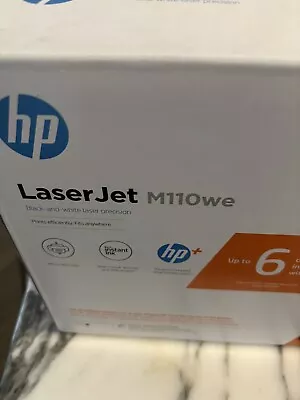 HP LaserJet M110we Monochrome Laser Printer With Two Toner Cartridges • $180