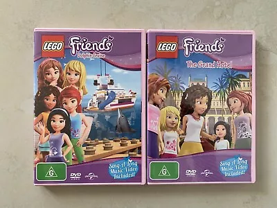 Lego Friends - 2 DVDs - The Grand Hotel & Dolphin Culture As New • $9.50