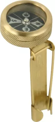 Marbles Pin-On-Compass Brass Construction 1 1/8  Diameter MR222 • $12.50