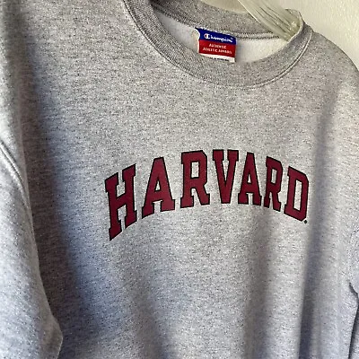 Vintage Champion Harvard Crewneck Sweatshirt Extra Large Gray ✔️MEASUREMENTS • $12