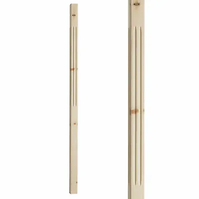 Stair Spindle Square Double Fluted Stair Spindle 41mmPine Oak 900mm 1100mm • £34