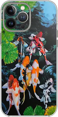 Koi Fish Japan Water River Painting Case Cover Silicone / Shockproof / MagSafe • $24.95