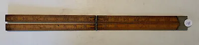 RABONE CHESTERMAN No 1380 Boxwood & Brass Folding Ruler 36   18 • $20