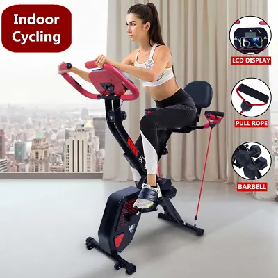 £120.99 • Buy 3IN1 Folding Magnetic Exercise Bike Fitness Workout Training Home Gym Bicycle