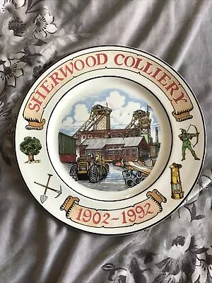 Sherwood Colliery  Miners Plate • £10