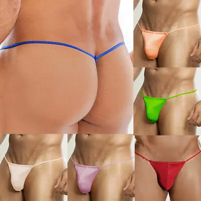 Mens G-String Thong Bulge Pouch Panties Micro Bikini T-back Underwear Briefs AU • $4.01
