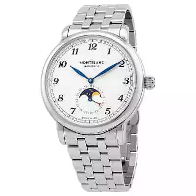 Montblanc Star Legacy Moonphase Automatic Silvery White Dial Men's Watch 117326 • $3238.40