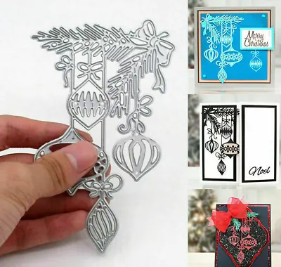 £3.69 • Buy Christmas Holly Bauble Metal Cutting Dies Stencil Scrapbooking Embossing Craft
