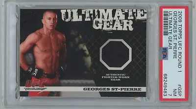 2009 Topps Round 1 UFC Georges St. Pierre GSP Ultimate Gear PSA 7 130/500; Thick • $119.14