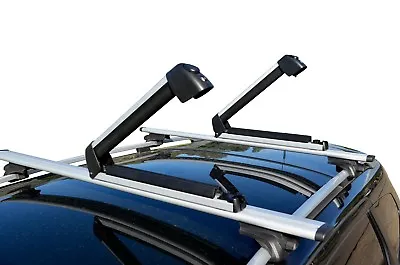 $110 • Buy Alloy Roof Rack Ski Snow Board Carrier Holder Lockable Carrying Width 39cm