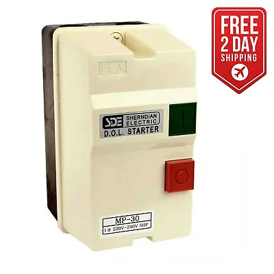 1 Phase 50HZ @ 240V & 60HZ @ 220V 5-HP 22-34-Amp Magnetic Switch -UL Approved • $83.95