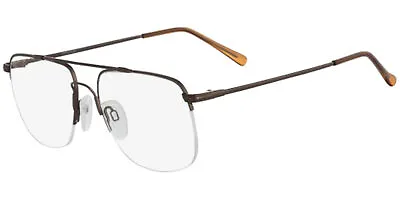 Flexon Autoflex Men's Semi-Rimless Navigator Memory Metal Eyeglass Frames - 200 • $34.99