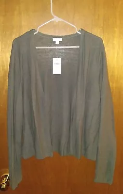 Women's J. Jill Size Extra Large XL Moss Lightweight Cardigan/Open Front Top • $19.95