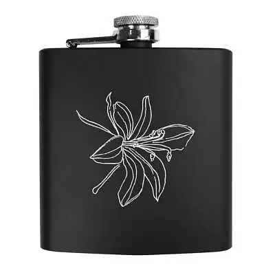 6oz (170ml) 'Orchid Flower' Pocket Hip Flask (HP00003248) • £14.99