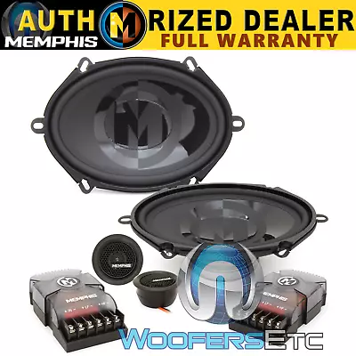 MEMPHIS PRX570C 5 X7  6 X8  COMPONENT SPEAKERS POLYPROPYELNE TWEETERS CROSSOVERS • $199.99