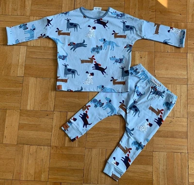 £9.99 • Buy BNWOT Baby Boys Blue Dog Top Legging Matching Outfit/Set 6-9 Months NEXT