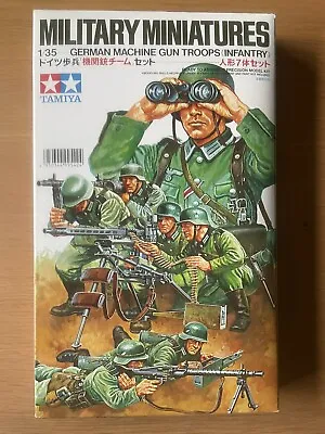 Model 1/35th Scale Tamiya 35038 German Machine Gun Troops Plastic Kit • £5