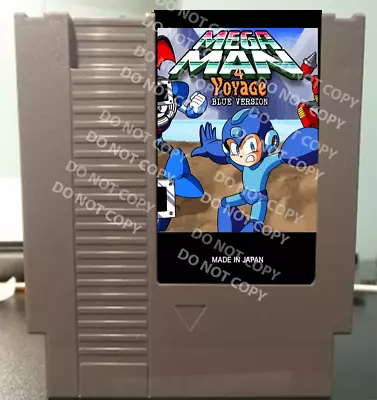 Mega Man 4 Voyage Blue Version - English USA Plays On The NES Nintendo • $50.89