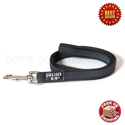 Julius-K9 Dog Lead Color & Gray Super-Grip Leash With Handle Strong • £12.98
