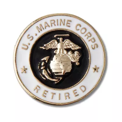 USMC US Marine Corps Retired Military Lapel Hat Pin Badge Official Licensed • $8.99