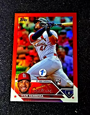 IVAN HERRERA 2023 Topps Series 1st Edition Red Foil /50 MINT RC #58 COLOR MATCH • $99.95