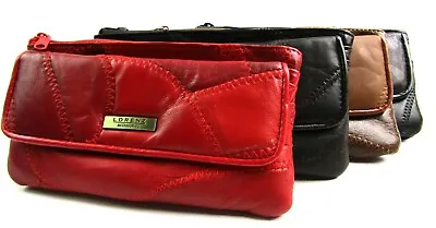 Womens Ladies Premium Super Soft Real Leather Patchwork Purse Card Holder Wallet • £7.99