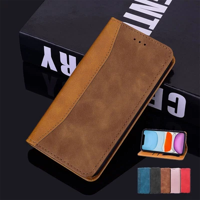 $12.57 • Buy Leather Wallet Case For IPhone 6 6S 7 8 Plus 11 12 13 Pro X XR XS Max Card Cover
